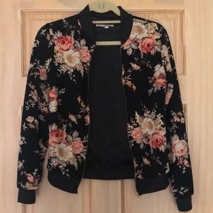 FLORAL ZIP UP